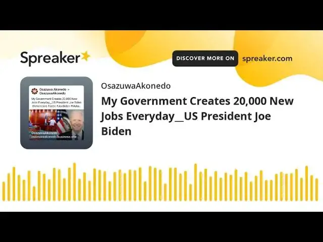Video thumbnail for My Government Creates 20,000 New Jobs Everyday__US President Joe Biden