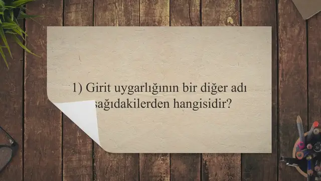 Video thumbnail for Yunan Roma Mimarisi ve Sanatı Vize Deneme-1