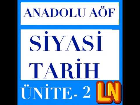 Video thumbnail for TAR118U Siyasi Tarih Ünite 2