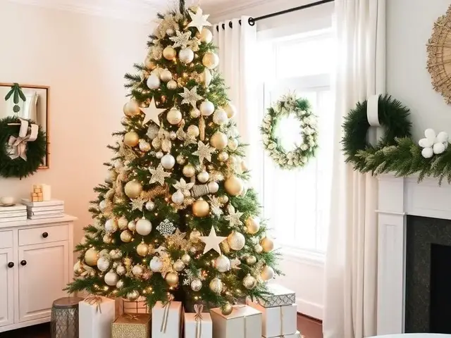 'Video thumbnail for Christmas Tree Decorating White & Gold Inspiration'