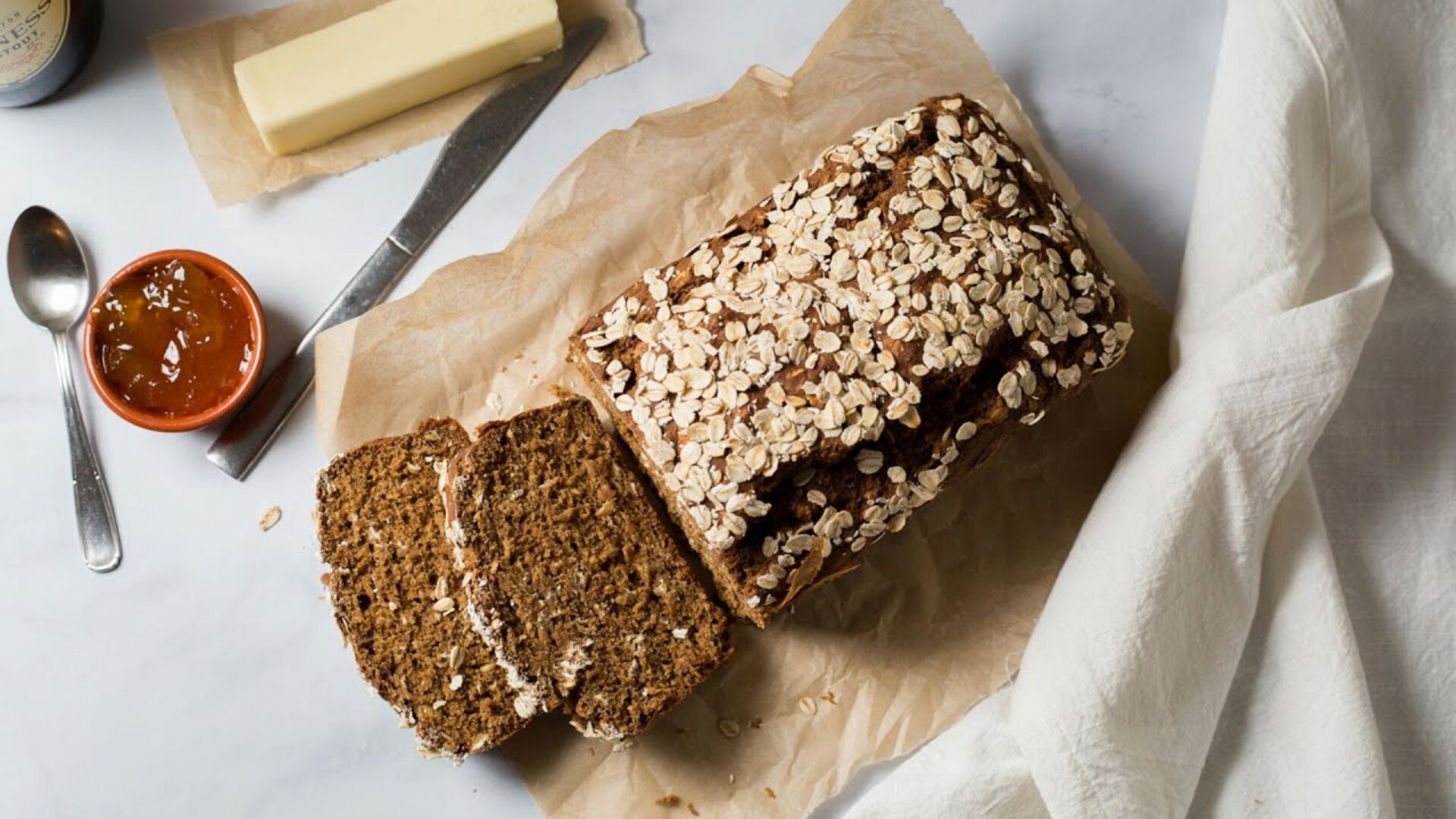 Video thumbnail for Whole Wheat Guinness Bread With A Beautiful Oat-Sprinkled Top Recipe