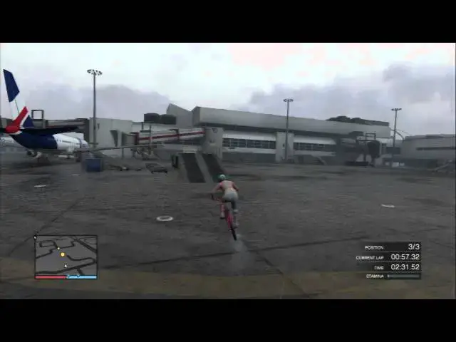 Video thumbnail for Grand Theft Auto Online: Wingin It GTA Race: BMX Bike Race Online Multiplayer DNF Airport, PS3