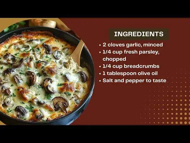 Video thumbnail for Stuffed Mushroom Dip