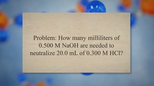 Video thumbnail for Sample problems acid-base titration