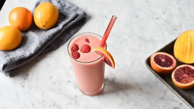 'Video thumbnail for Blood Orange Tropical Smoothie Recipe'