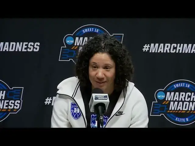 'Video thumbnail for Duke pre-Sweet 16 press conference w/ Kara Lawson, Reigan Richardson, Toby Fournier & Ashlon Jackson'