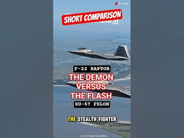 'Video thumbnail for THE DEMON VERSUS THE FLASH | F-22 RAPTOR & SU-27 FELON #aircraft #f22raptor #su57felon #comparison'