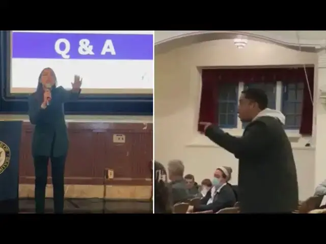 Video thumbnail for AOC Destroyed At Her Own Town Hall - ‘Because This Is Bullsh*t!’