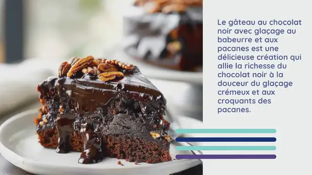 'Video thumbnail for Gâteau Chocolat Noir, Glaçage Babeurre & Pacanes'