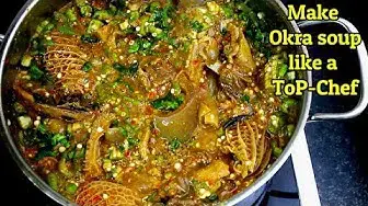 'Video thumbnail for OKRA SOUP -  BEST OKRA SOUP /OKRO RECIPE'