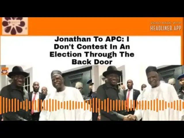 Video thumbnail for Jonathan To APC: I Don't Contest In An Election Through The Back Door ~ OsazuwaAkonedo
