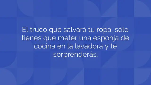 Video thumbnail for Esponja, que no sea de cocina: métela en la lavadora y disfruta del espectáculo | Lavandería impecable