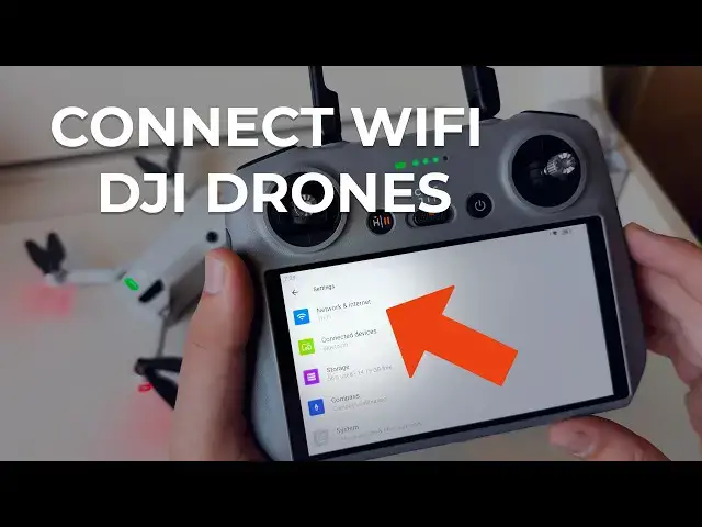 'Video thumbnail for Connect WiFi to DJI Drone RC (Tutorial for DJI Mini, Mini 4 Pro, and other drone models)'