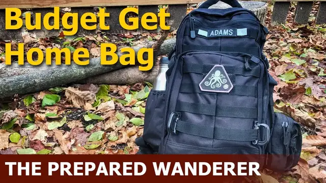'Video thumbnail for Budget Get Home Bag for Beginners | Go Bag Prepping'