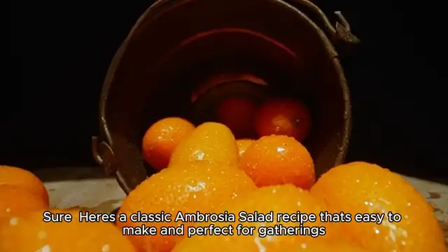 Video thumbnail for Ambrosia salad recipe