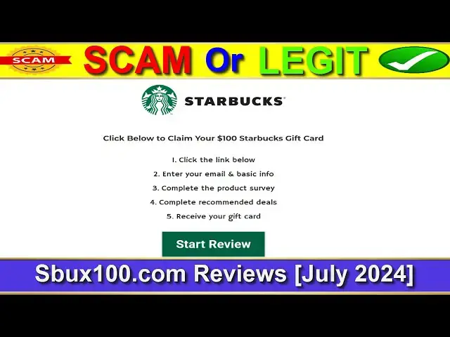 Video thumbnail for Sbux100.com Reviews (July 2024) Check This Website Legit Or Scam? | Product Review
