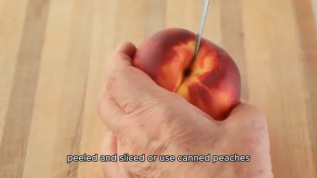 Video thumbnail for Peach Crumble Recipe