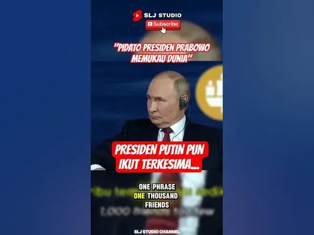'Video thumbnail for PENAMPILAN MEMUKAU BERKELAS INTERNATIONAL RI-1 #prabowo #pidatopresiden #russia #spiefrusia #china'