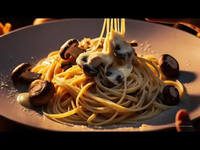 Video thumbnail for Mushroom, Courgette, and Ricotta Pasta: A Creamy, Veggie-Packed Delight