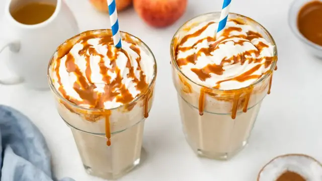 'Video thumbnail for Festive Fall Caramel Apple Milkshake Recipe'