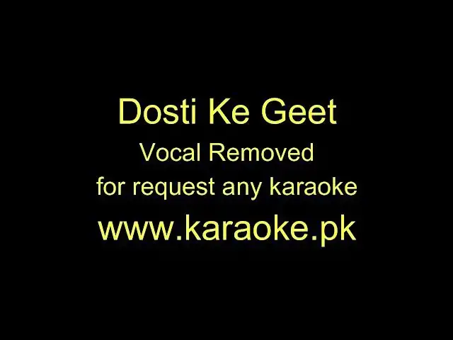 Video thumbnail for Dosti Ke Geet Vocal Removed