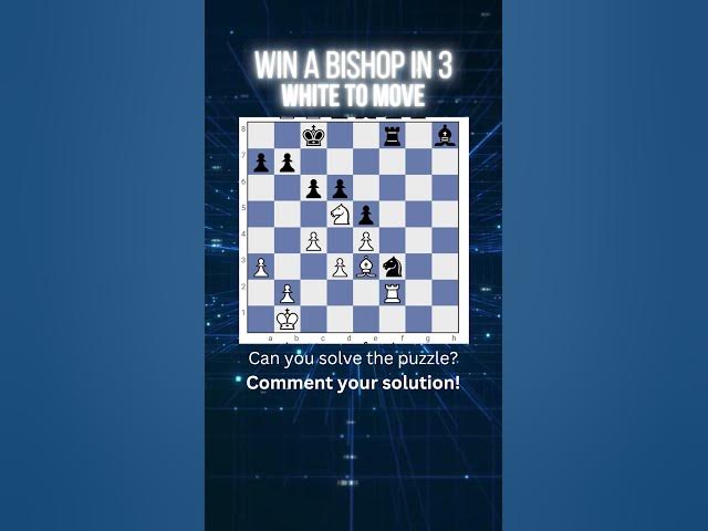 Video thumbnail for Chess Puzzle: Can YOU Win a Bishop in 3 Moves?