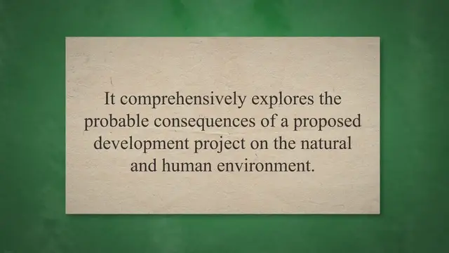 Video thumbnail for Environmental Impact Analysis