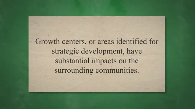Video thumbnail for The Influence of Growth Centers on Community Life