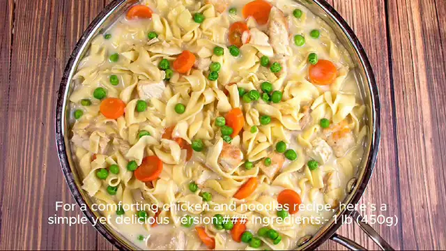Video thumbnail for chicken and noodles recipe