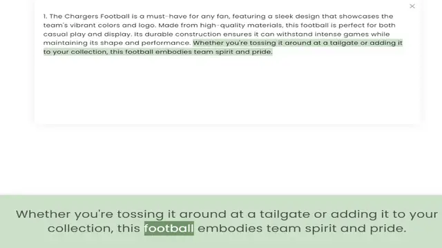 Video thumbnail for team's vibrant colors and logo. Made from high-quality materials, this football is perfect for both casual play and display. Its durable construction ensures it can withstand intense games while maintaining its shape and performance. Whet