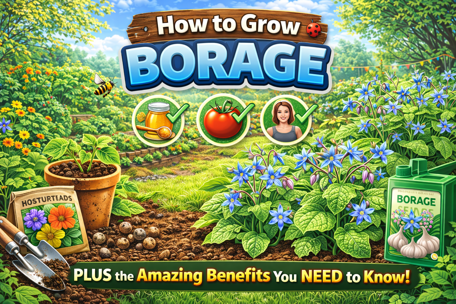 Video thumbnail for How to Grow Borage PLUS the Amazing Benefits You NEED to Know!