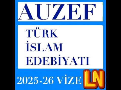 Video thumbnail for Türk İslam Edebiyatı 2025-2026 Vize Soruları