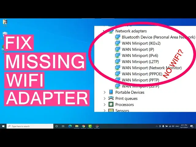 'Video thumbnail for How To Fix Wireless Adapter Missing In Windows 10 | Get WiFi Adapter Back'