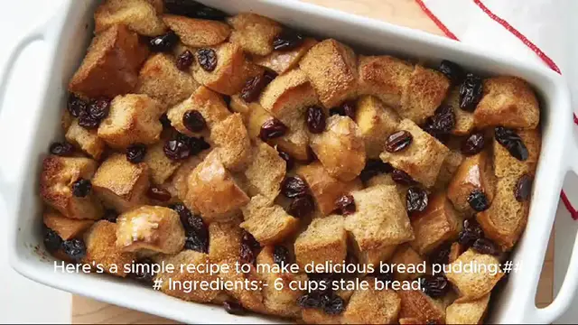 Video thumbnail for Bread pudding recipe