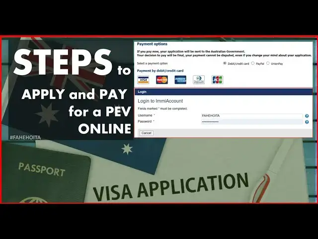 Video thumbnail for How to Apply for a PEV via Immi Account | #fahehoita