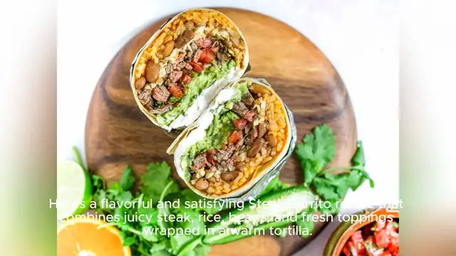 Video thumbnail for steak burrito recipe