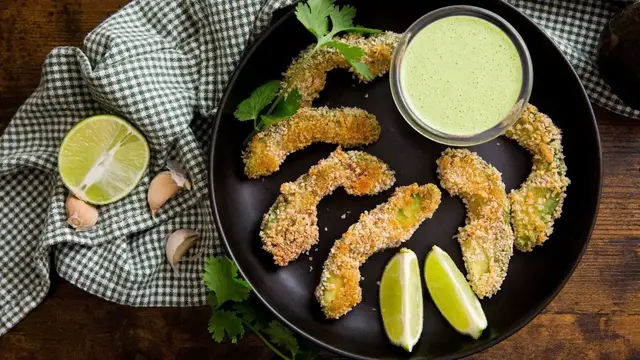 'Video thumbnail for Easy Baked Avocado Fries Recipe'