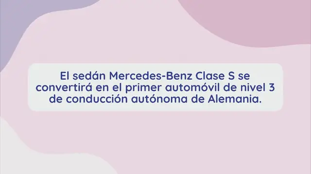 Video thumbnail for Coches autónomos: Mercedes-Benz da un gran salto en 2022