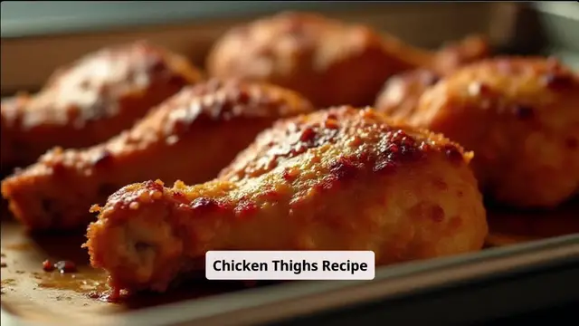 'Video thumbnail for Crispy Baked Chicken Thighs Recipe'
