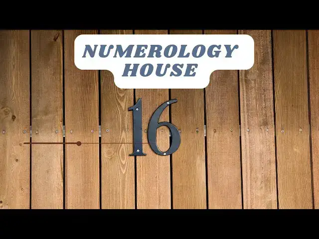 Video thumbnail for House Number 16 numerology: Video