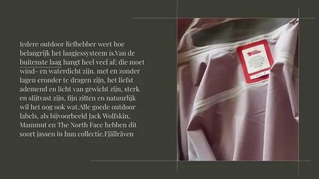 Video thumbnail for Review: outdoorjas dames van Fjällräven Keb Eco-Shell Jacket W