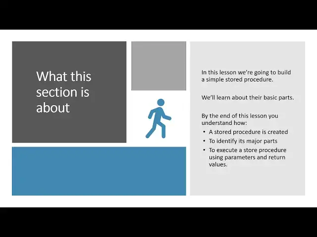 Video thumbnail for Stored Procedures -  Walk Through Introduction | Essential SQL