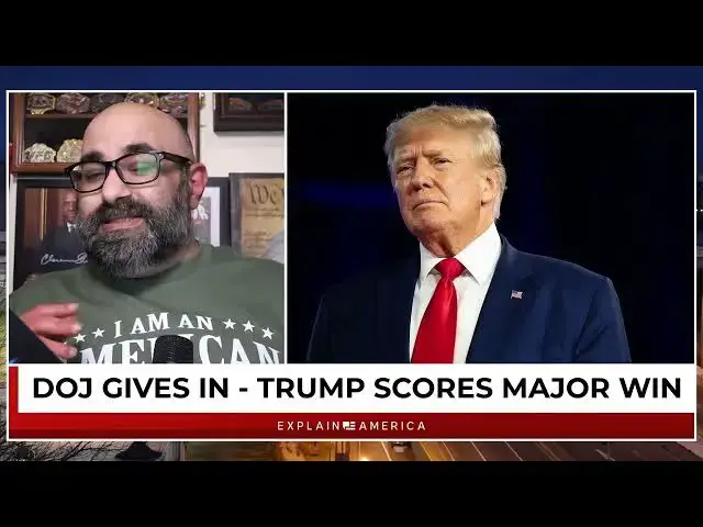 Video thumbnail for DOJ Caves In - Trump Scores Massive Victory In Legal Battle