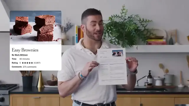 'Video thumbnail for Vaughn's Irresistible Triple Chocolate Brownies Could be the Perfect Dessert ¦ NYT Cooking (720p 24fps)'