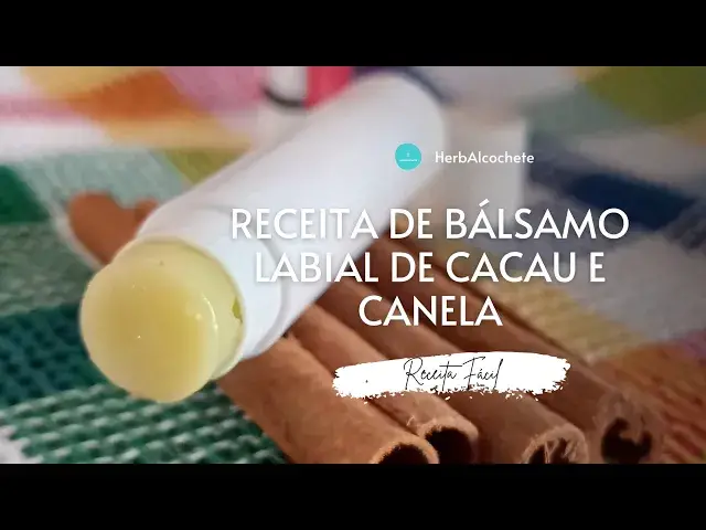 'Video thumbnail for Receita de bálsamo labial de cacau e canela'