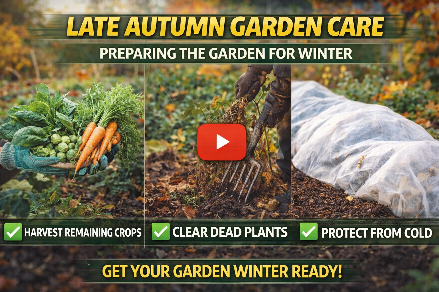 Video thumbnail for Late Autumn Garden Care | Preparing the Garden for Winter