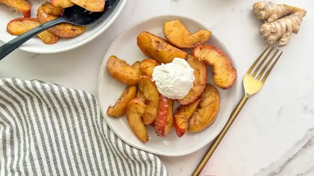 Video thumbnail for Air Fryer Ginger Cinnamon Apples Recipe