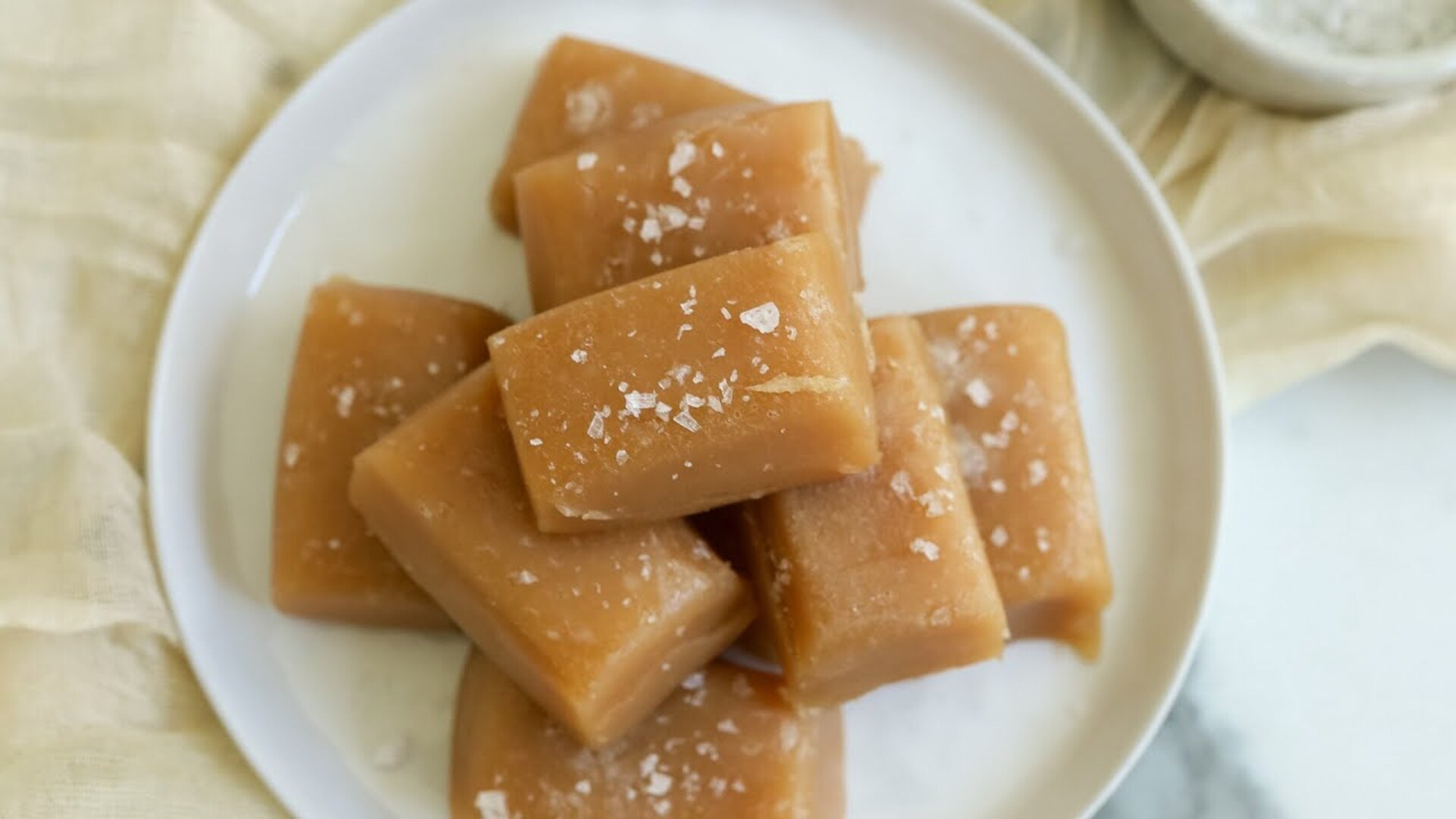 Video thumbnail for Our Salted Caramel Candies Recipe Is Deliciously Chewy