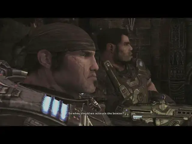 'Video thumbnail for Gears of War 2 - Act 4 4-1 Hive: "Found Our Locust Stronghold" View of Nexus | Marcus, Dom Cutscene'
