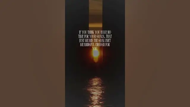 'Video thumbnail for You will find time for what truly matters'